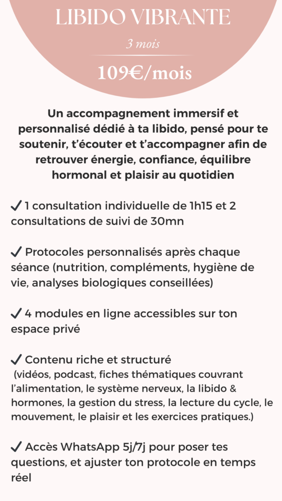 Accompagnement hormonal femme Rééquilibrage hormonal Pack hormonal 3 mois Suivi hormonal personnalisé Santé hormonale féminine